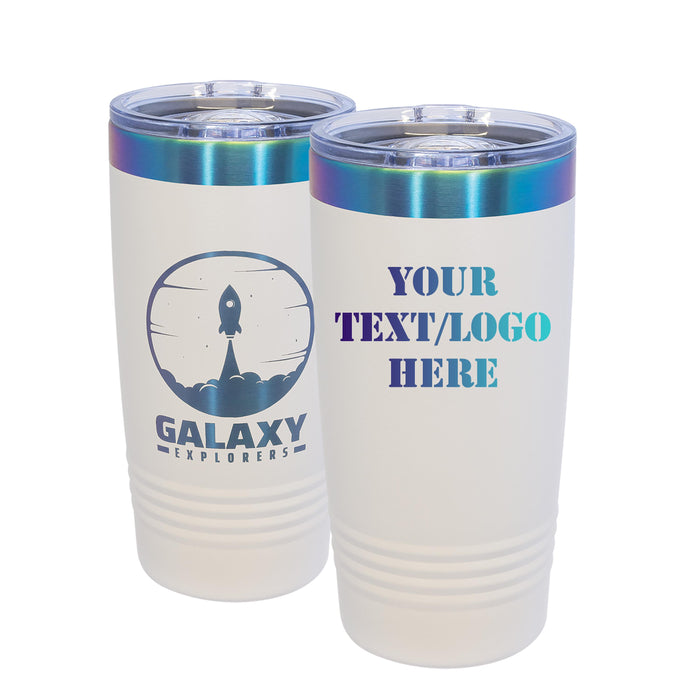 20 oz. Prism ION-Plated Stainless Steel Tumbler with Slider Lid | Personalized Double-Wall Vacuum Insulated Mug