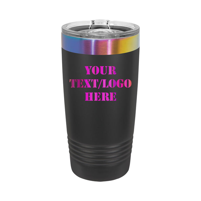 20 oz. Prism ION-Plated Stainless Steel Tumbler with Slider Lid | Personalized Double-Wall Vacuum Insulated Mug