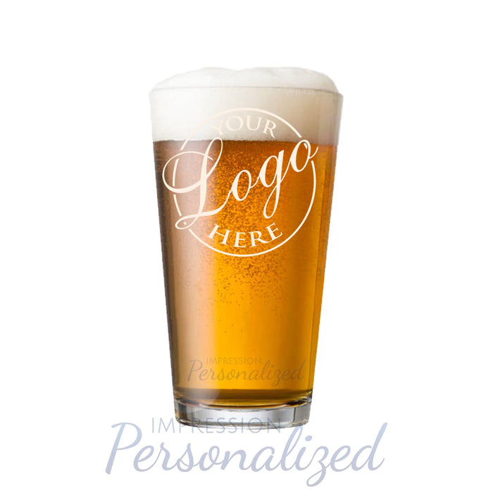 Custom Laser-Etched 16 oz Pint Beer Glass | Personalized Barware for Beer Lovers & Special Gifts