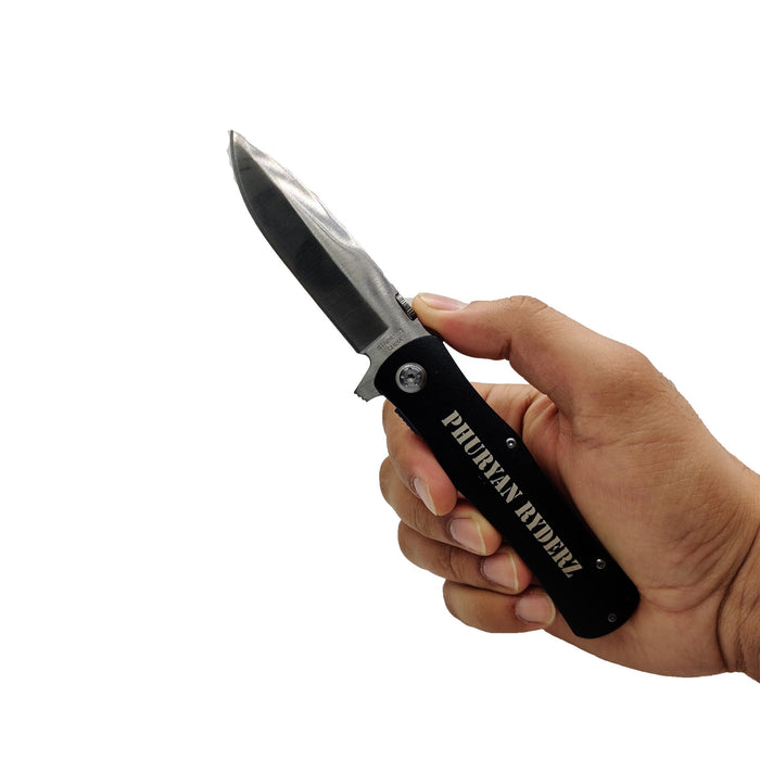 Personalized Engraved Pocket Knife – Custom Wedding Gifts for Groomsmen, Best Man, and Father's Day