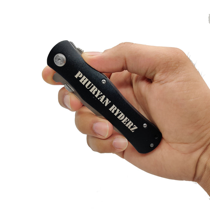 Personalized Engraved Pocket Knife – Custom Wedding Gifts for Groomsmen, Best Man, and Father's Day