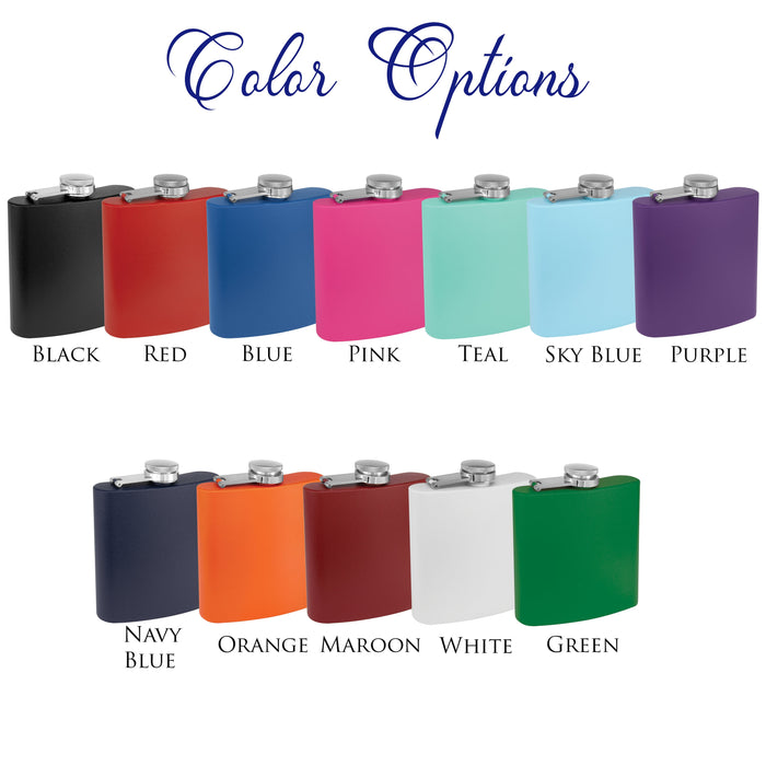 Personalized Laser Engraved Flask – With Custom Logo or text