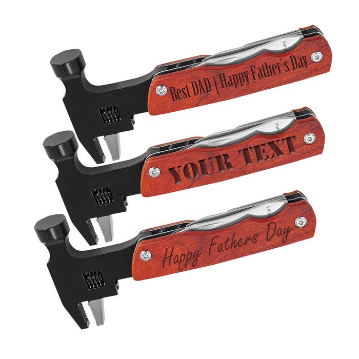 Personalized Hammer Multi-Tool Perfect for Father's DayPersonalized Hammer Multi-Tool – Engraved Gift for Father’s Day, Christmas, and Special Occasions | To Dad or Grand Dad from Son or Grandson | Personalized father's day Gift engraved