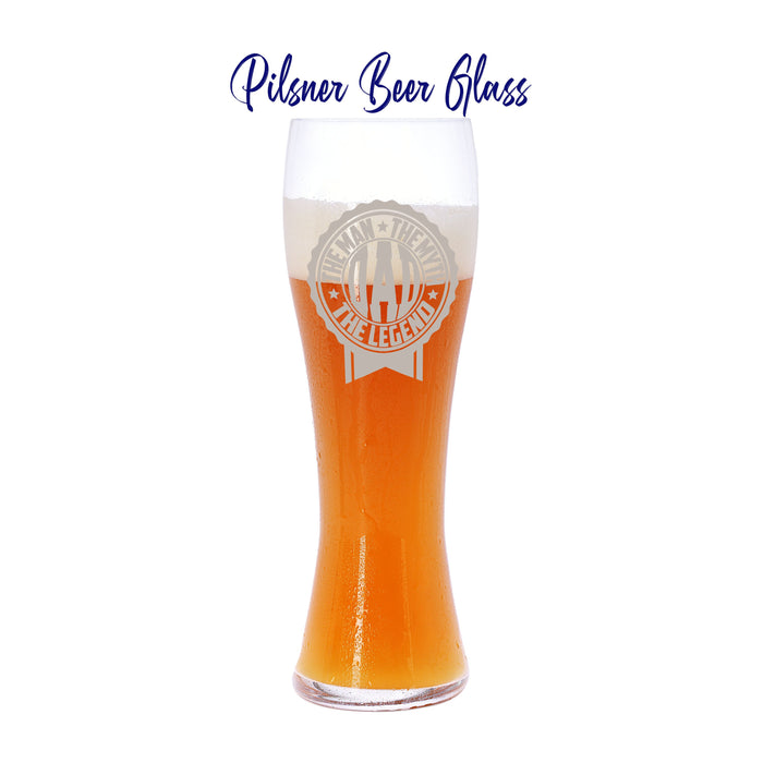 Personalized Beer Glass | Personalize Pilsner Glass |Personalized Pint Glass | Personalized Can shape Beer Glass | Personalized Father's Day