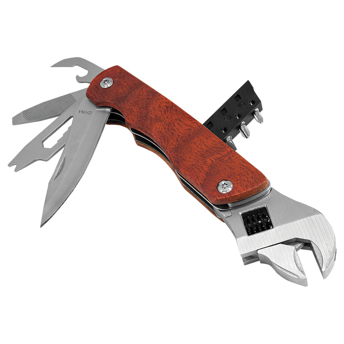 Personalized 6 1/2" Wrench Multi-Tool with Rosewood Handle