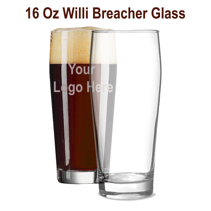Personalized Willi Becher Beer Glass – Custom Laser Etched 16 oz Glass for Home Brewing or Gifts