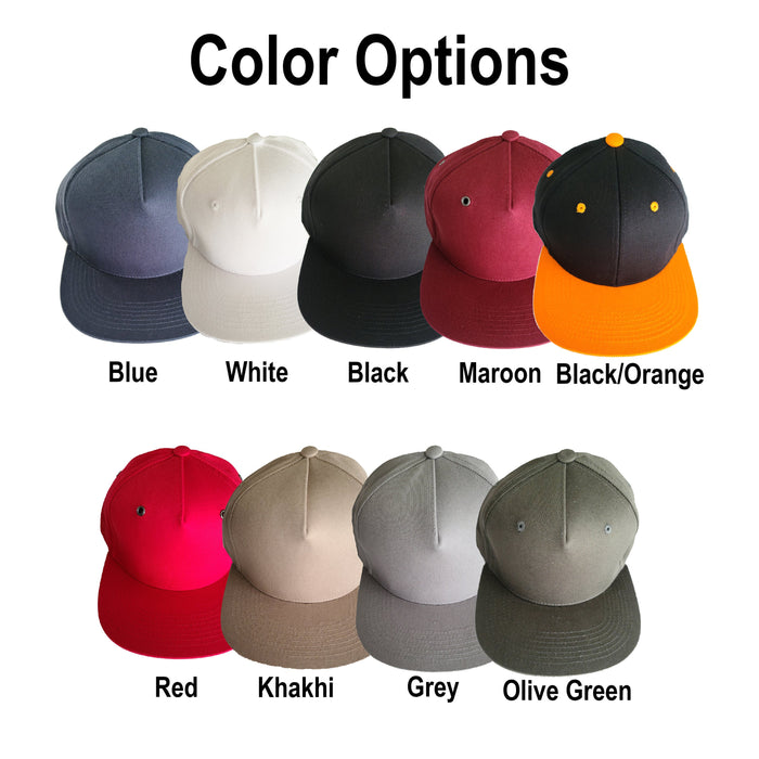 Custom Embroidered Baseball Hats – Personalized Snapback Hats with Family Name or Logo