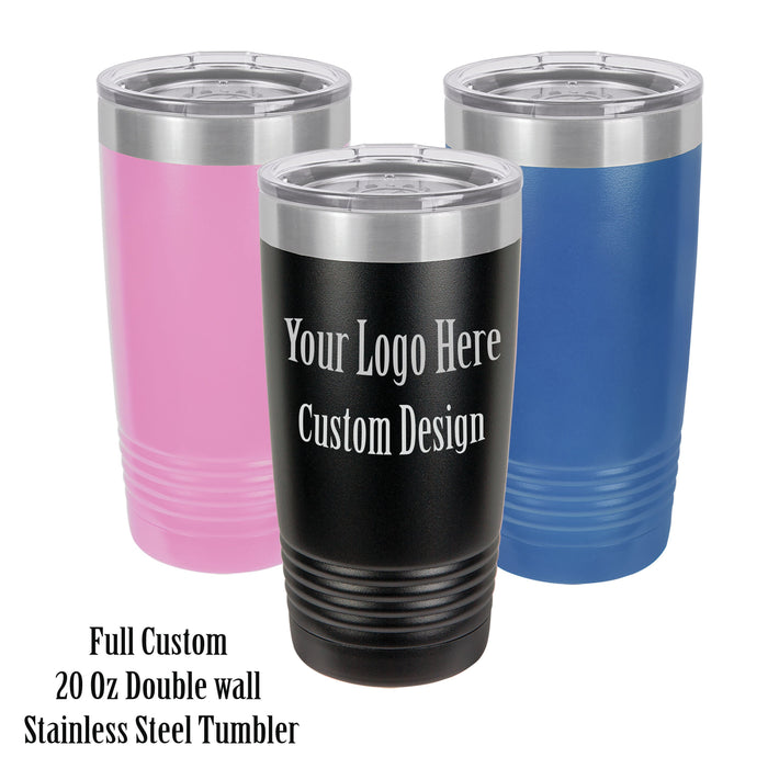 Personalized Stainless Steel Tumbler – 20 oz Custom Engraved Travel Mug, Insulated Coffee Cup