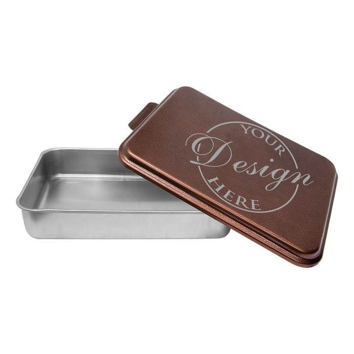 Personalized 9x13 Cake Pan with Engraved Lid – Custom Baking Pan for Weddings, Housewarmings & Unique Gift Ideas