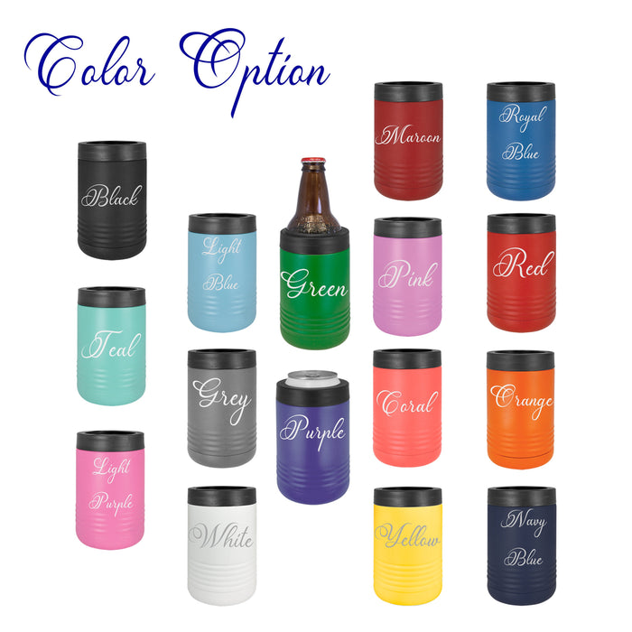 Personalized Custom Funny Can Beverage Holder | Stainless Steel Beverage Can Cooling Holders | Custom Engraved Insulated Can Cooling Holder