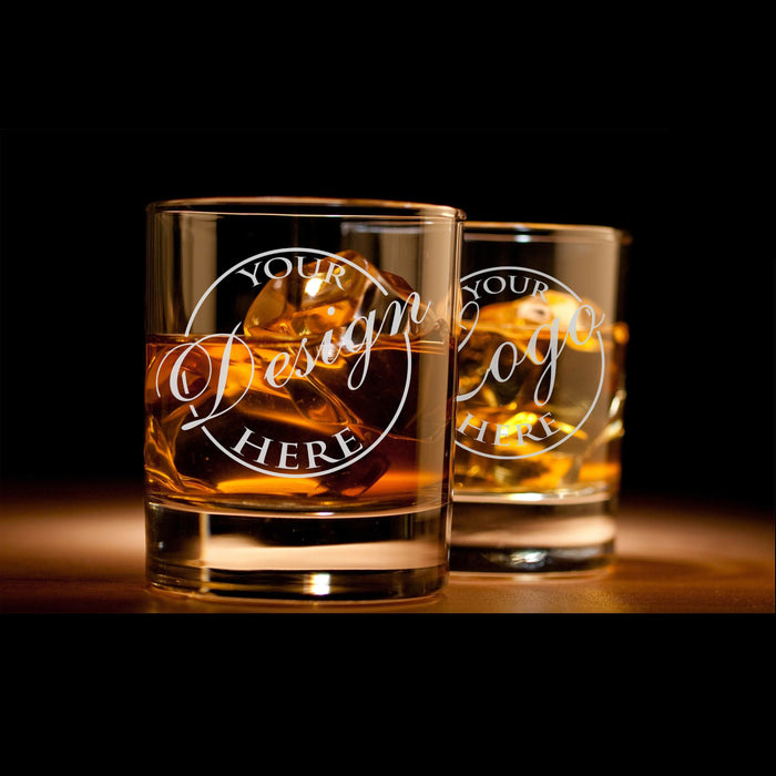 Personalized Whiskey Rock Glass – Custom Laser Engraved Old Fashioned Glass for Whiskey Lovers