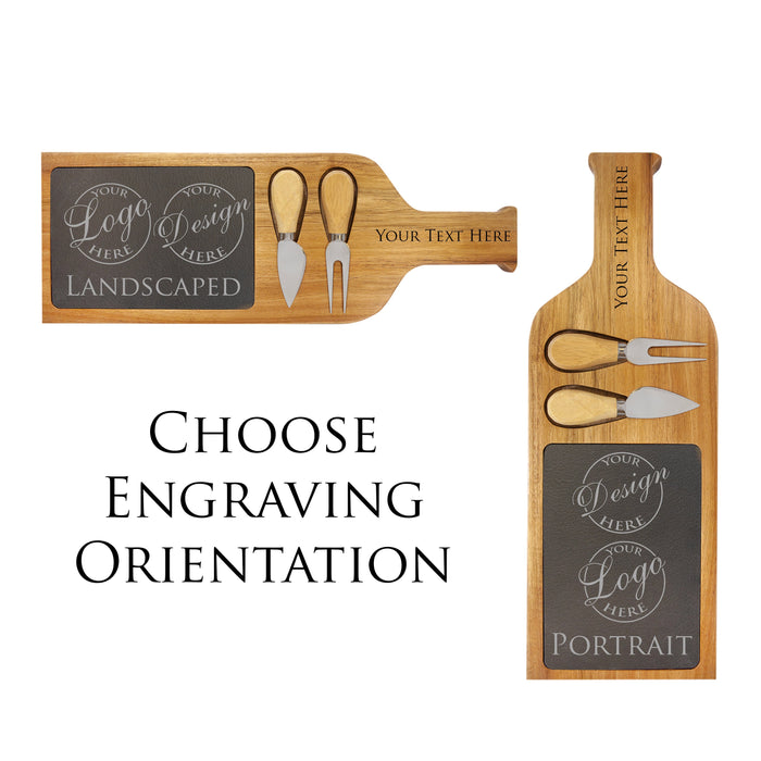 Custom Cheese Cutting Board with Cheese Knives | Cutting Board | Cheese Serving Tray | Carving Board | Charcuterie Gift | Housewarming gift