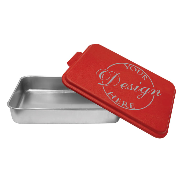 Personalized 9x13 Cake Pan with Engraved Lid – Custom Baking Pan for Weddings, Housewarmings & Unique Gift Ideas