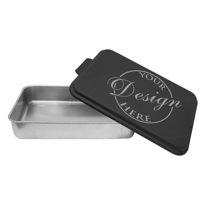 Personalized 9x13 Cake Pan with Engraved Lid – Custom Baking Pan for Weddings, Housewarmings & Unique Gift Ideas