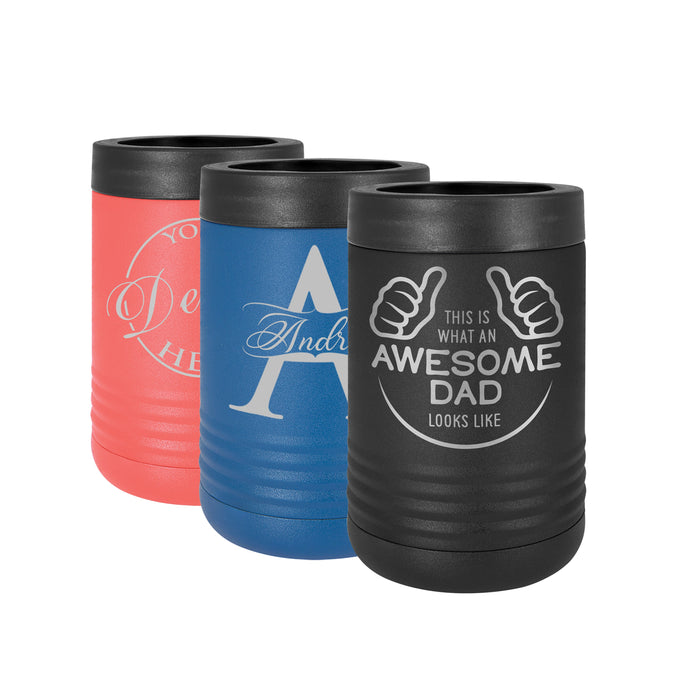 Personalized Custom Funny Can Beverage Holder | Stainless Steel Beverage Can Cooling Holders | Custom Engraved Insulated Can Cooling Holder