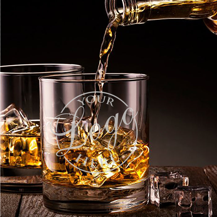 Personalized Whiskey Rock Glass – Custom Laser Engraved Old Fashioned Glass for Whiskey Lovers