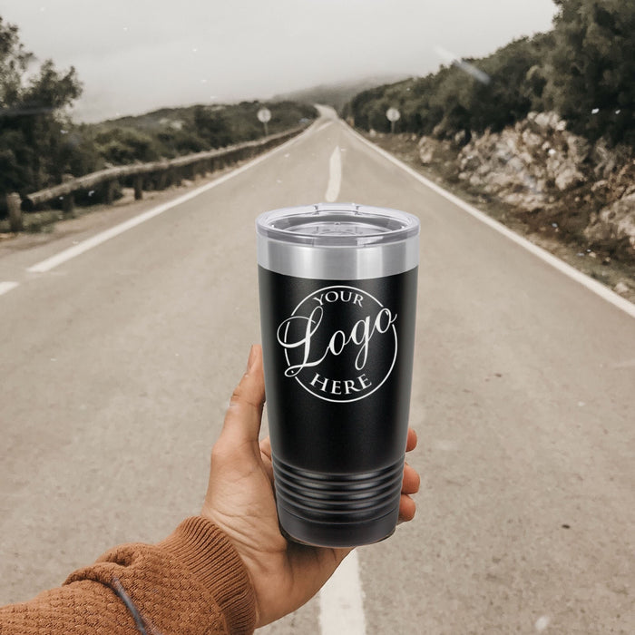 Personalized Stainless Steel Tumbler – 20 oz Custom Engraved Travel Mug, Insulated Coffee Cup