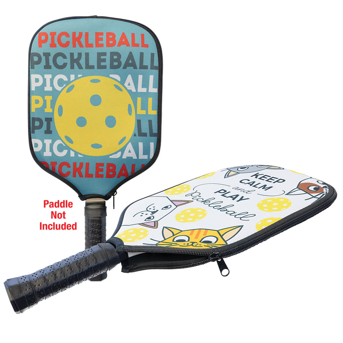 Custom Neoprene Pickleball Paddle Cover – Full-Color custom design or logo printing