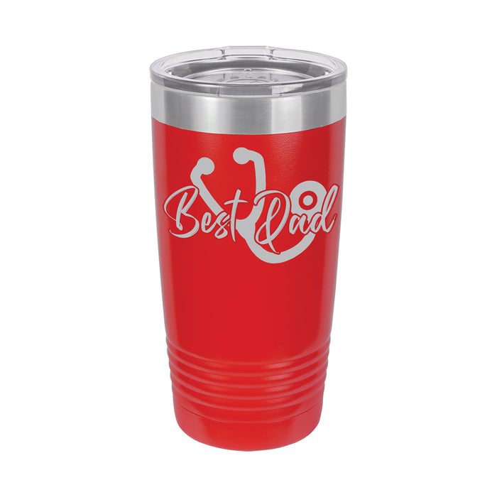 Custom coffee tumbler with insulation to maintain hot or cold temperatures, perfect for personalization