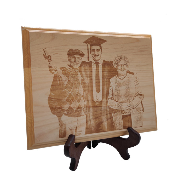 Photo Engraved on Wooden Plaque | Photo Gift | Graduation Gifts | Graduation Picture | Graduation Photos | New Grad Gift | Memories for ever