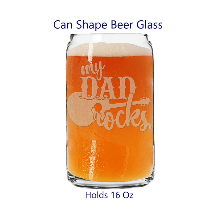 Personalized Beer Glass | Personalized Father's Day Beer Glasses | Fathers Day Gifts | Custom Beer Glasses, Pint, Pilsner, Can shape glasses