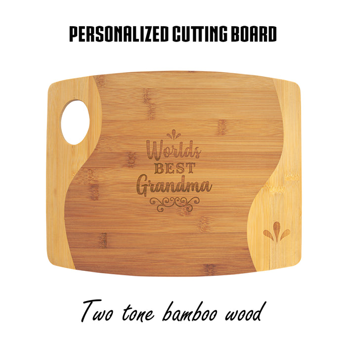 Custom Wooden Monogram Cutting Board | Monogram Cutting Board | Wood Chopping Block | Wood Carving Board |Mother's Day perfect gift Love Mom