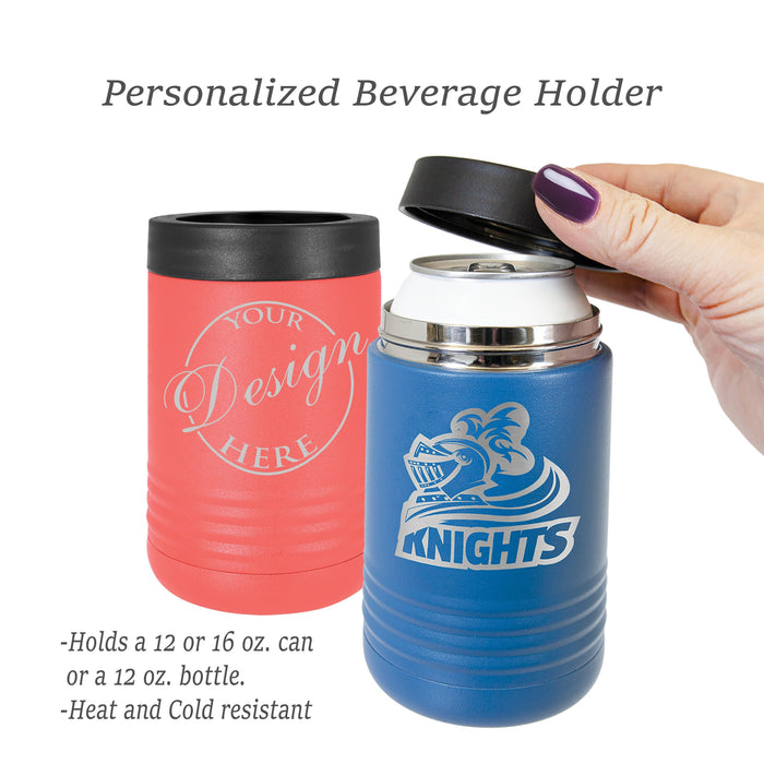 Personalized Custom Funny Can Beverage Holder | Stainless Steel Beverage Can Cooling Holders | Custom Engraved Insulated Can Cooling Holder